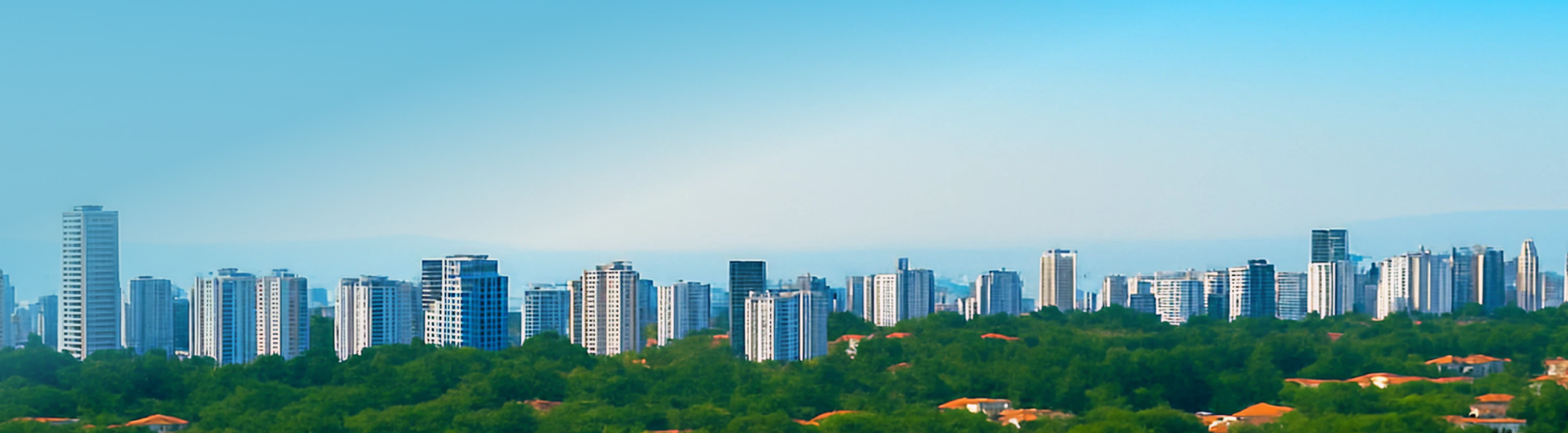 Cidade com área verde